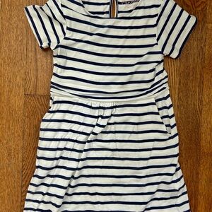 Striped Navy and White Kids Dress